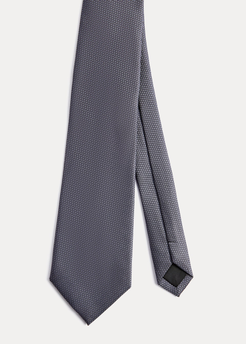 Taylor & Wright Grey Plain Texture Tie
