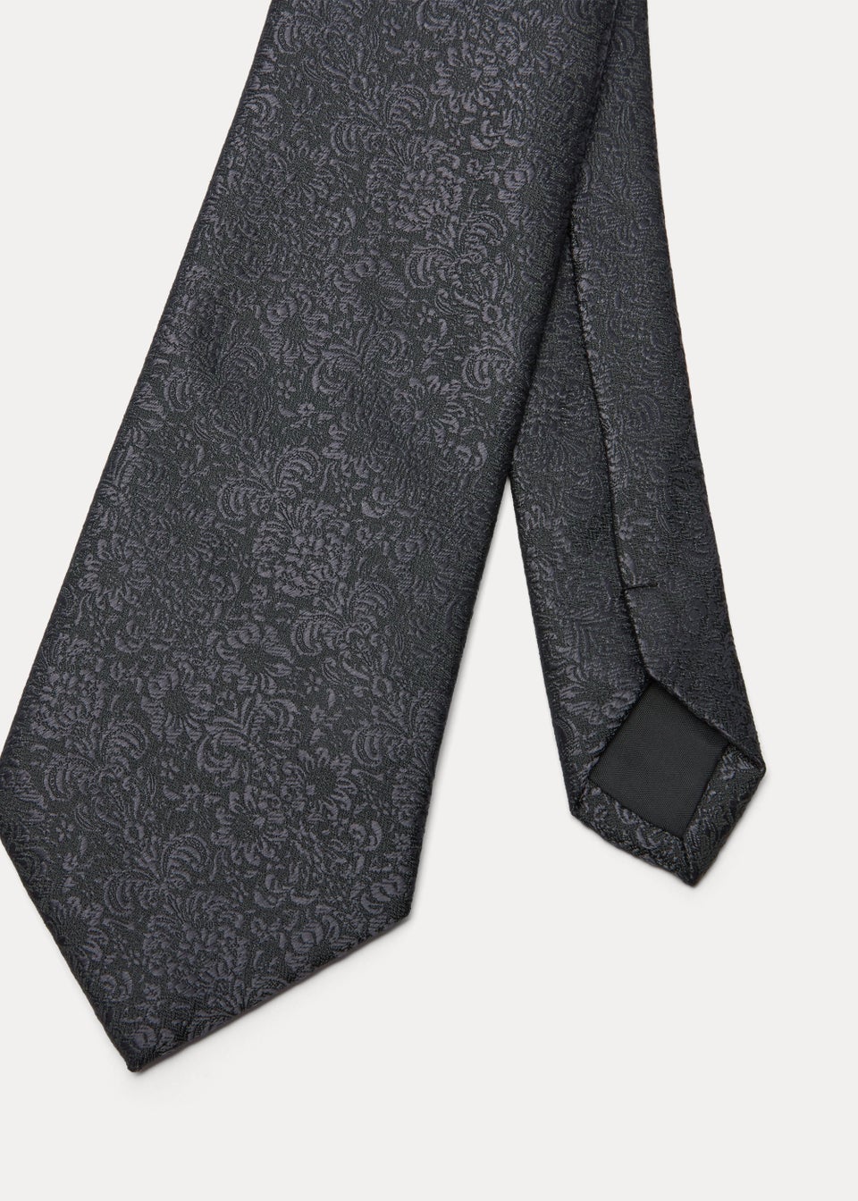 Taylor & Wright Black Floral Print Tie