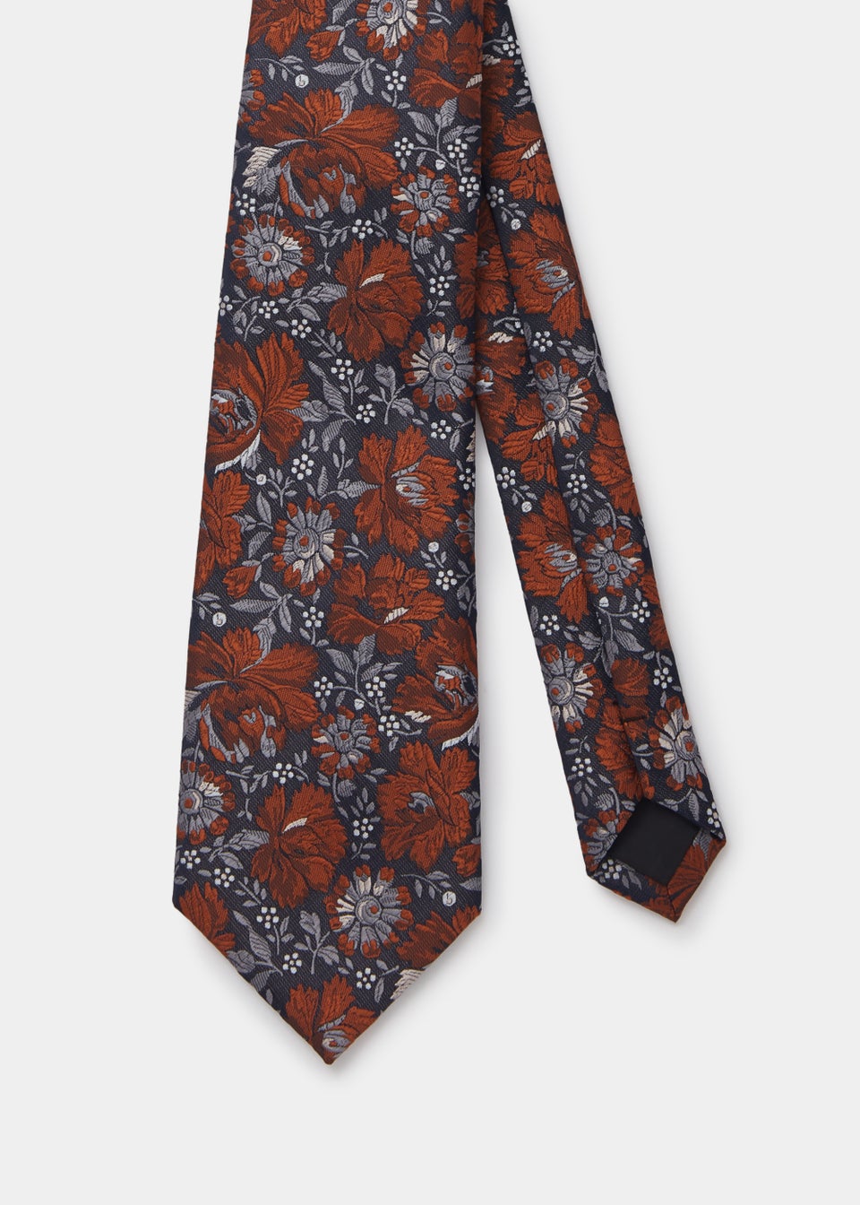 Taylor & Wright Rust Floral Print Tie