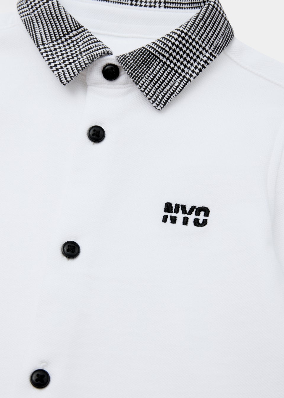 Boys White NYC Collar Shirt (9mths-6yrs)