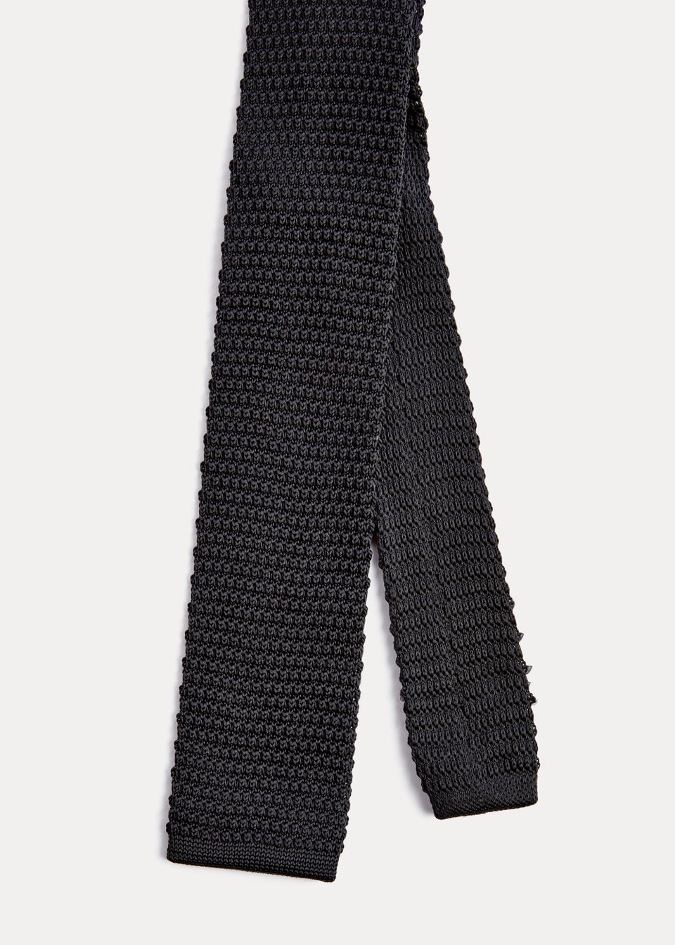 Taylor & Wright Black Knitted Tie - Matalan