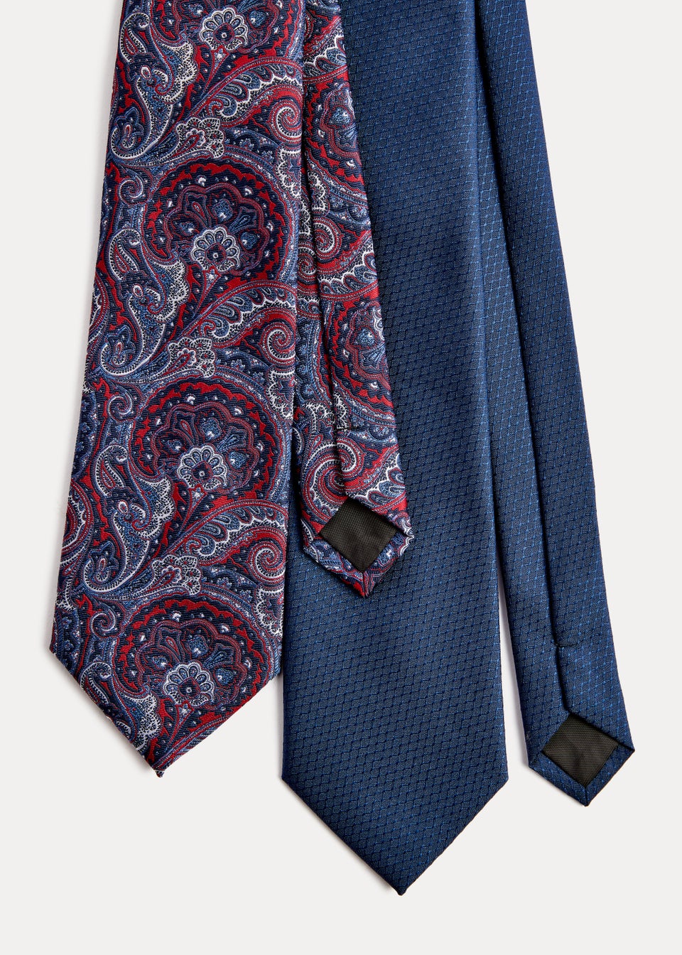 Taylor & Wright 2 Pack Navy & Red Ties