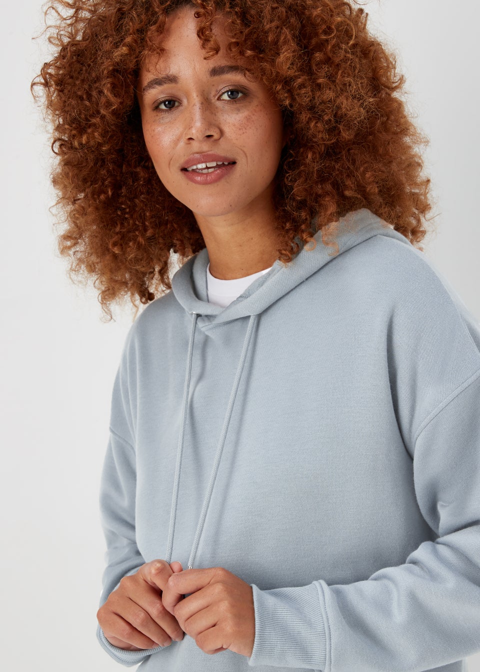 Slate Blue Essential Hoodie Matalan