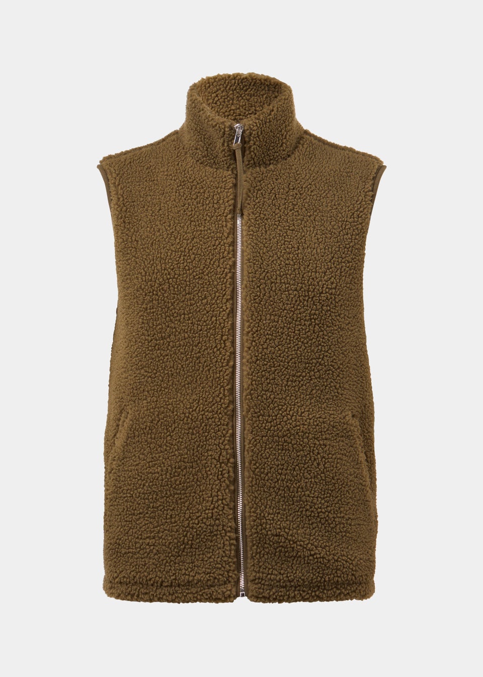 Dark Green Borg Gilet