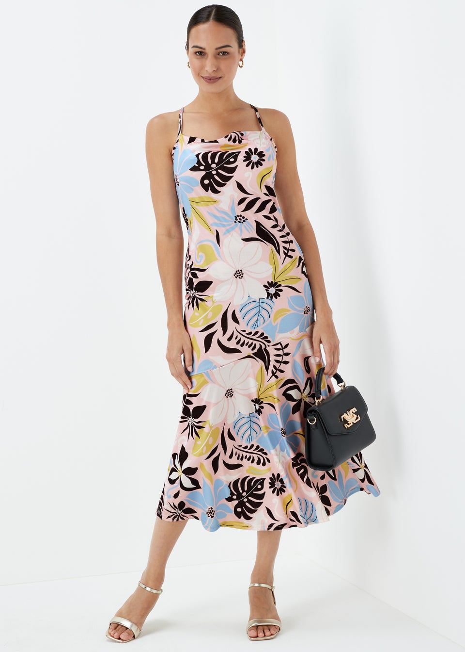 Et Vous Multicoloured Cami Midi Dress