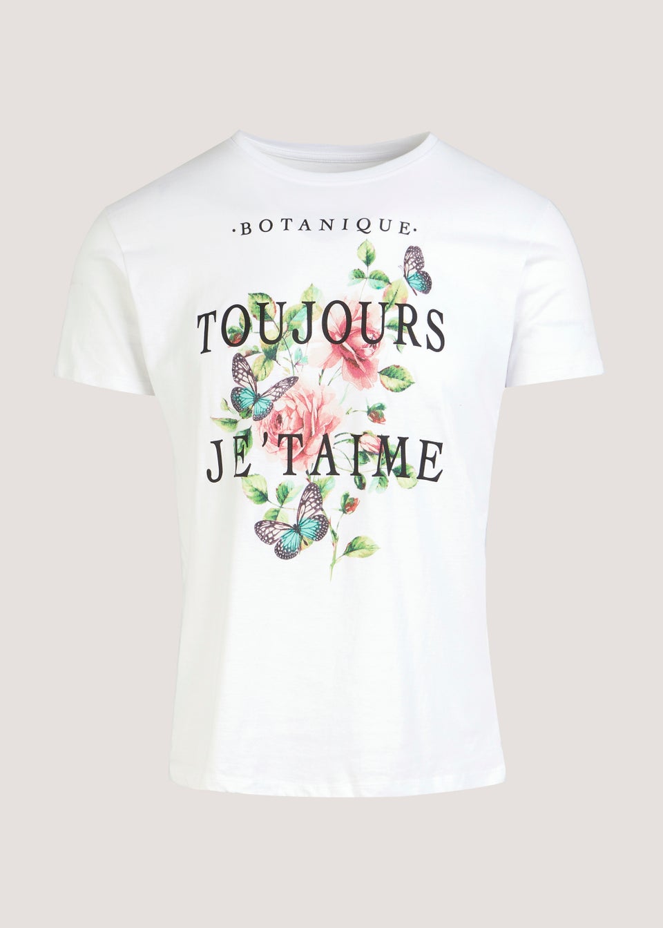 White Flower Graphic T-Shirt