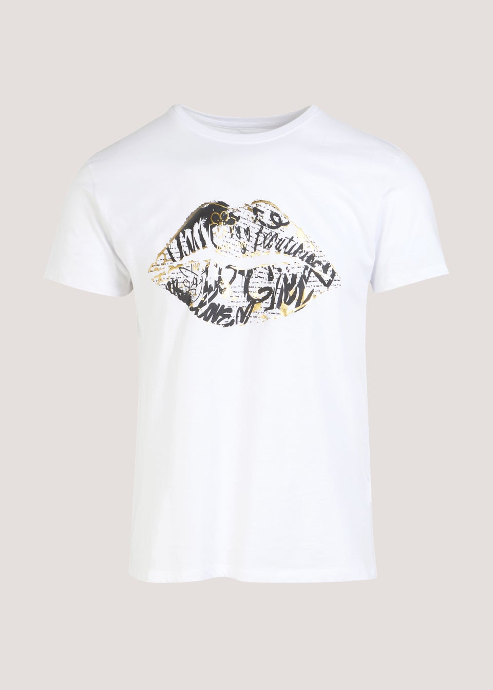 White Graffiti Style T-Shirt main image 1