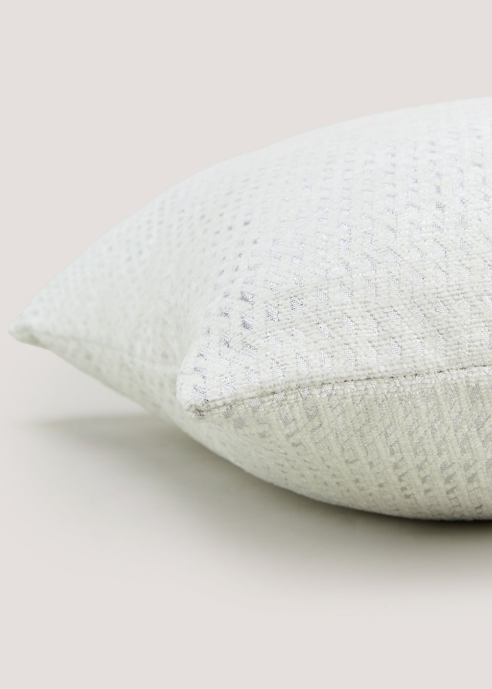 White Metallic Fleck Cushion (43cm x 43cm)