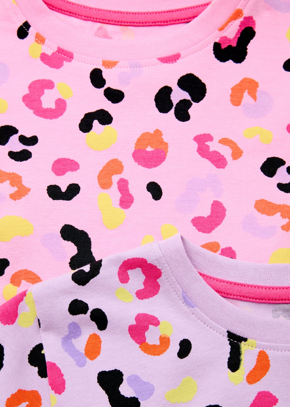 Kids 2 Pack Leopard Print Pyjama Sets (4-13yrs) - Matalan