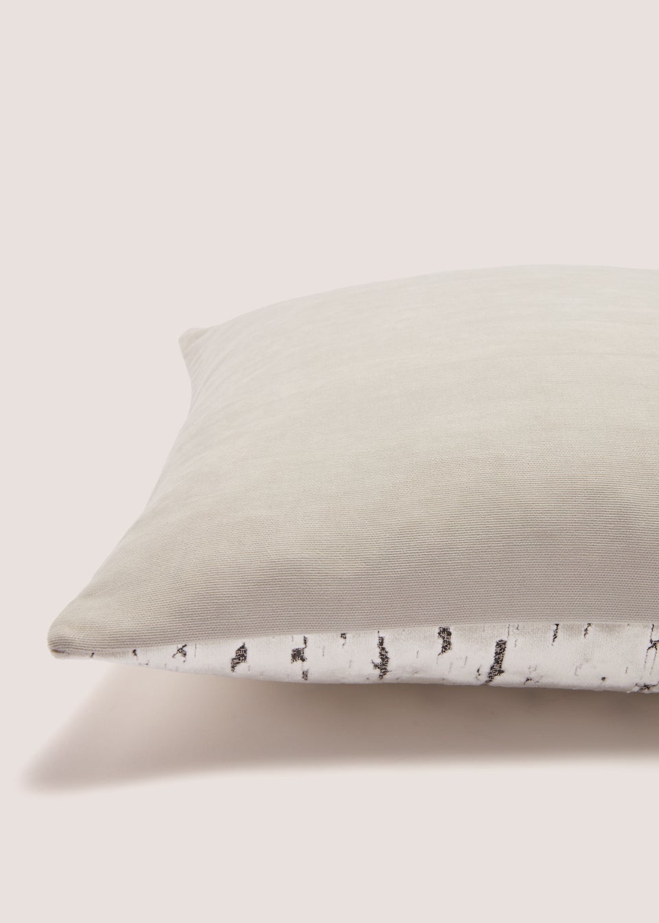 Grey Mottled Velvet Cushion (43cm x 43cm)