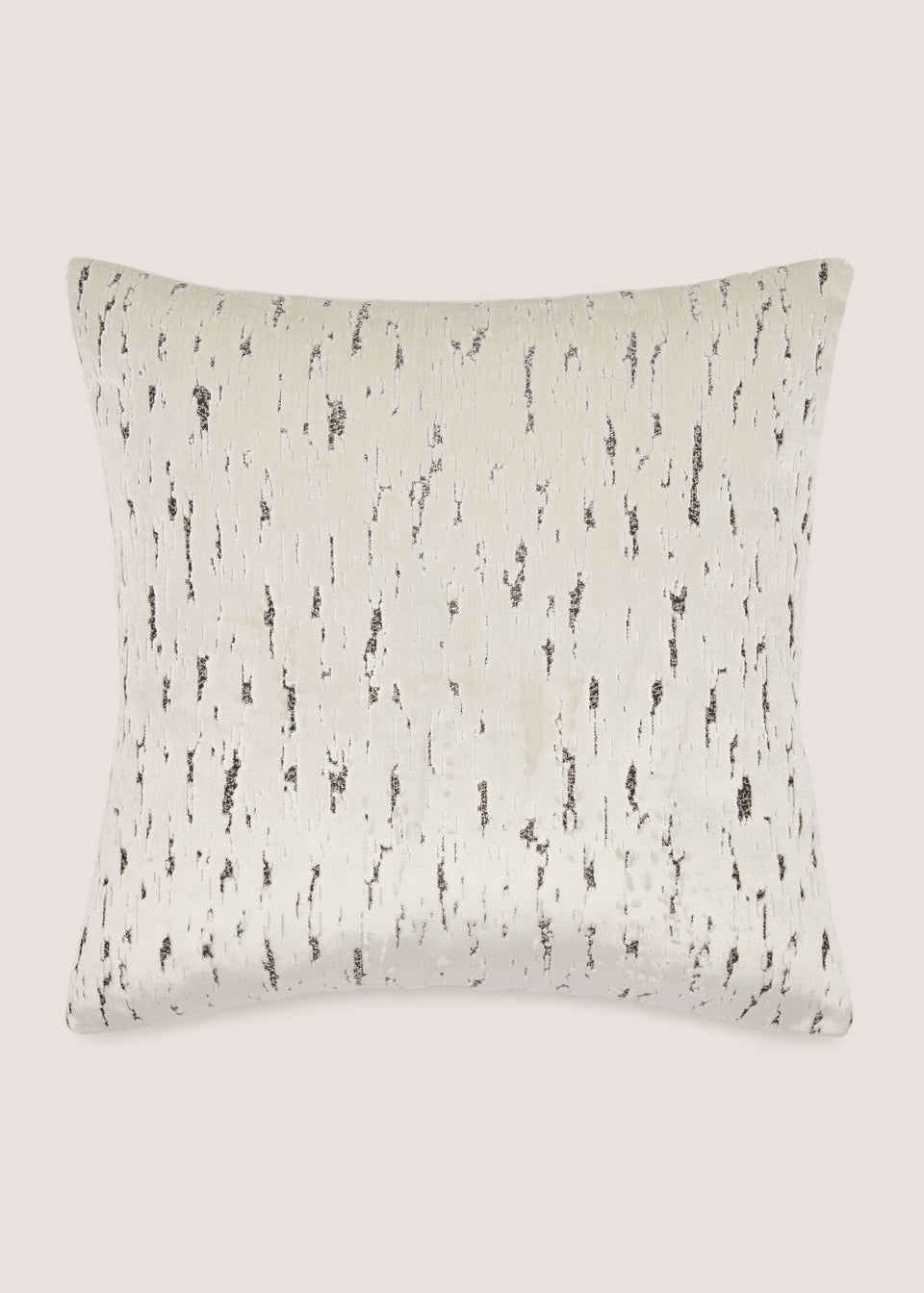 Grey Mottled Velvet Cushion (43cm x 43cm)