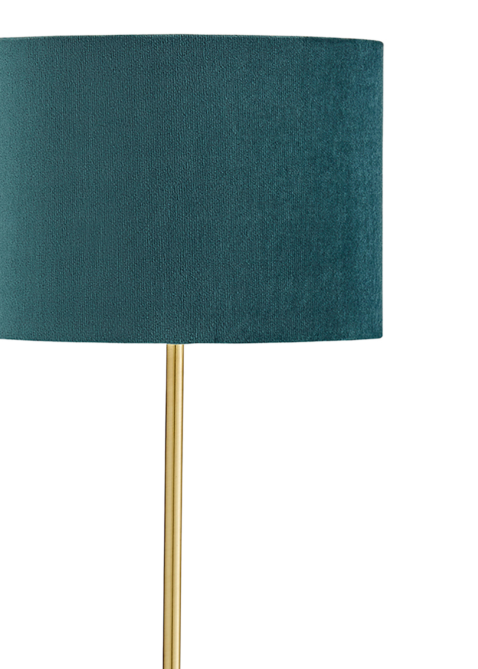 Inlight Navy Blue Velvet Stick Table Lamp (40cm x 16cm x 21cm) Matalan