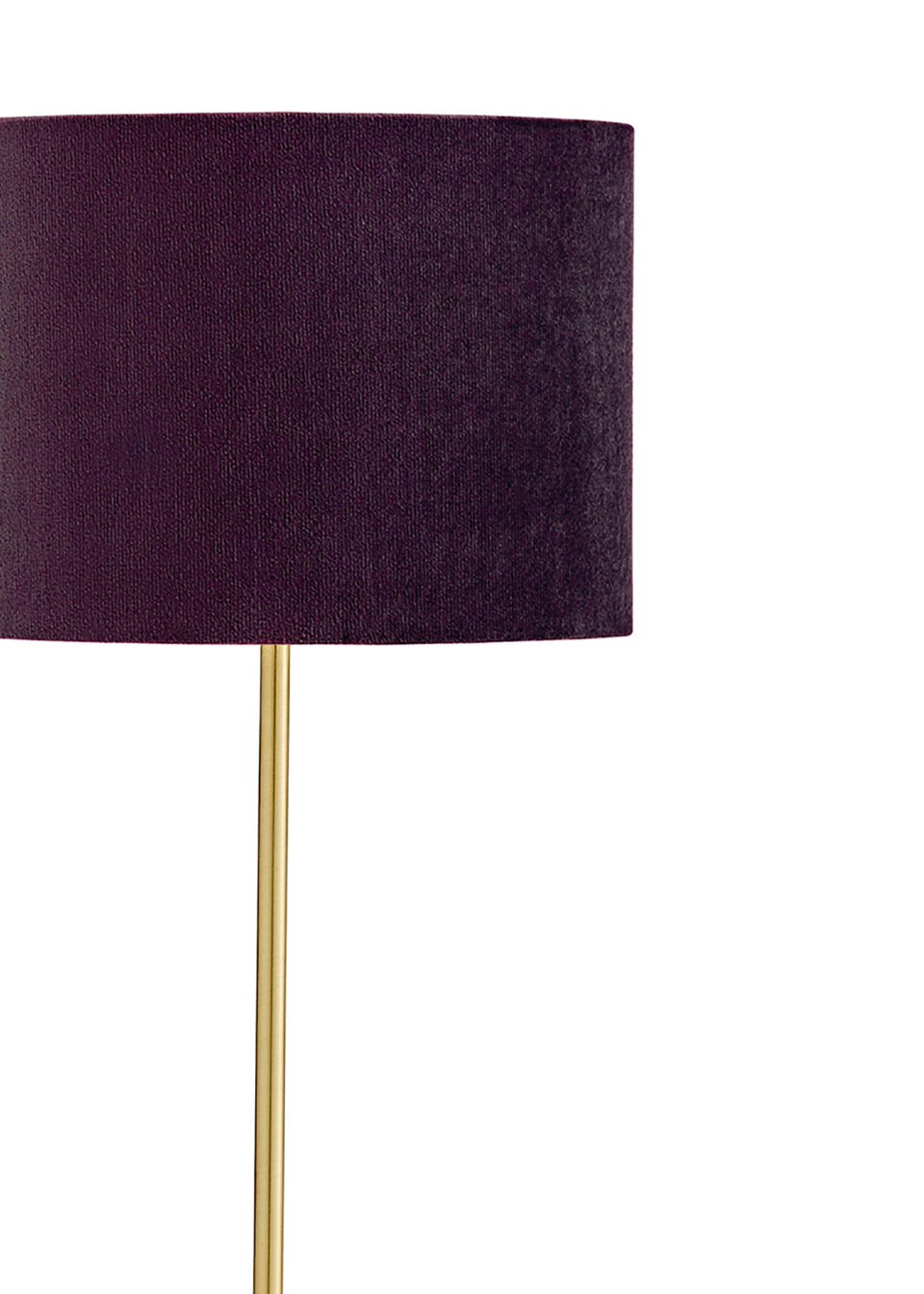 Inlight Maroon Velvet Stick Table Lamp (40cm x 16cm x 21cm)