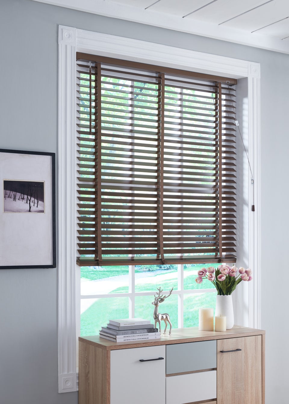 50mm Venetian Walnut Wood Blind