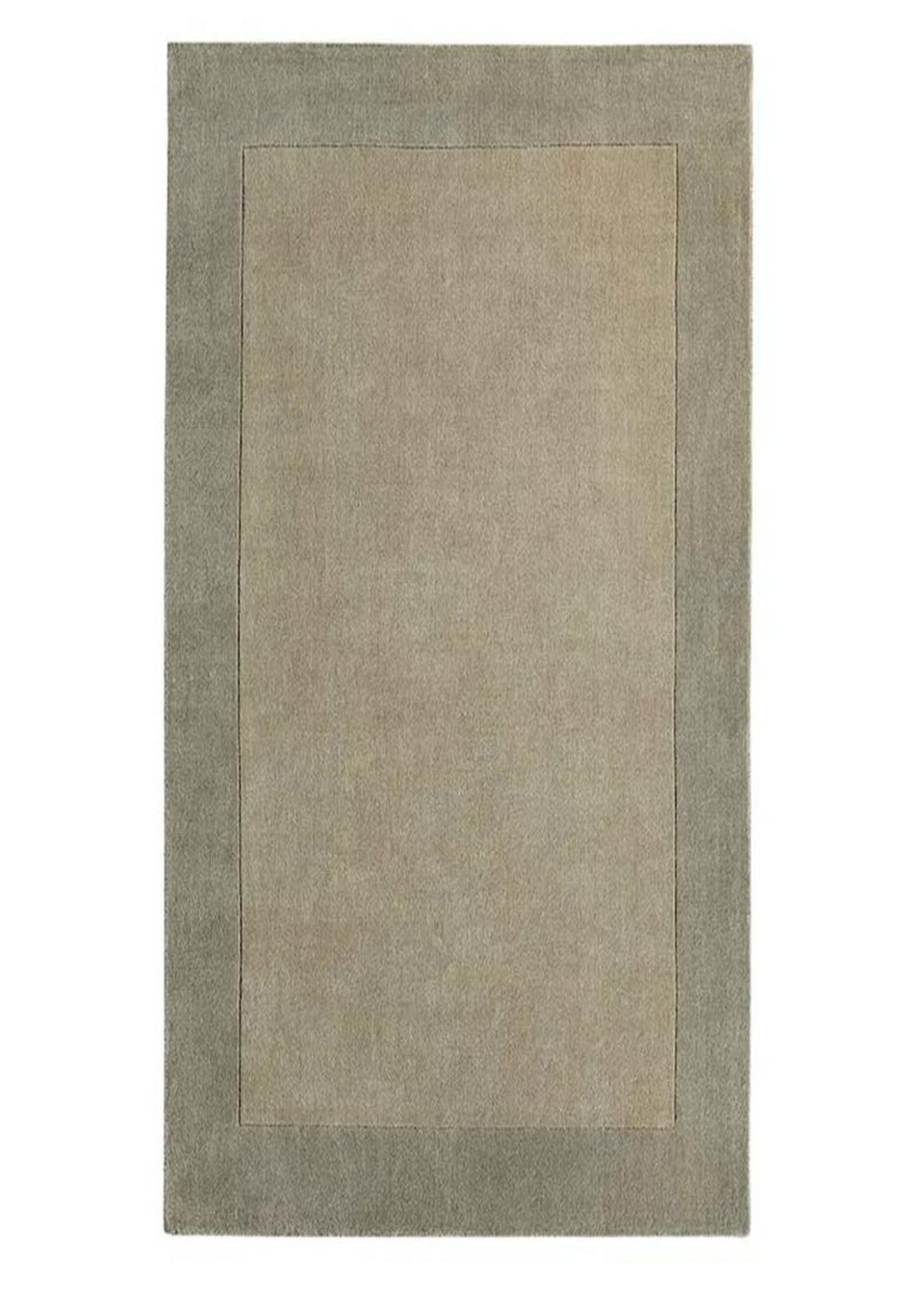 Origins Taupe Borders Rug - Matalan
