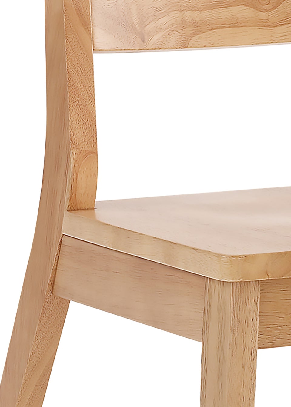 LPD Furniture Set of 2 Malmo Chair White Oak (815x560x430mm)