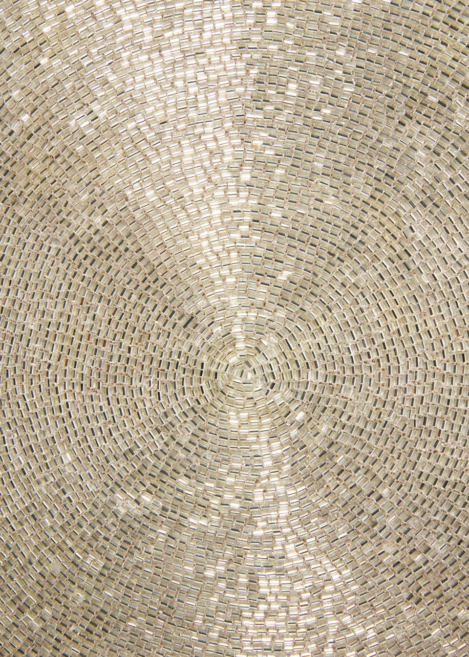 Silver beaded hotsell placemat