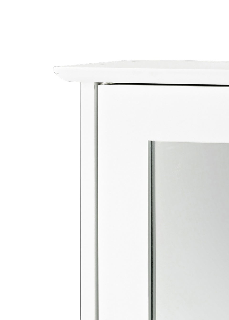 LPD Furniture Alaska Wall Cabinet With Mirror White (530x150x340mm)