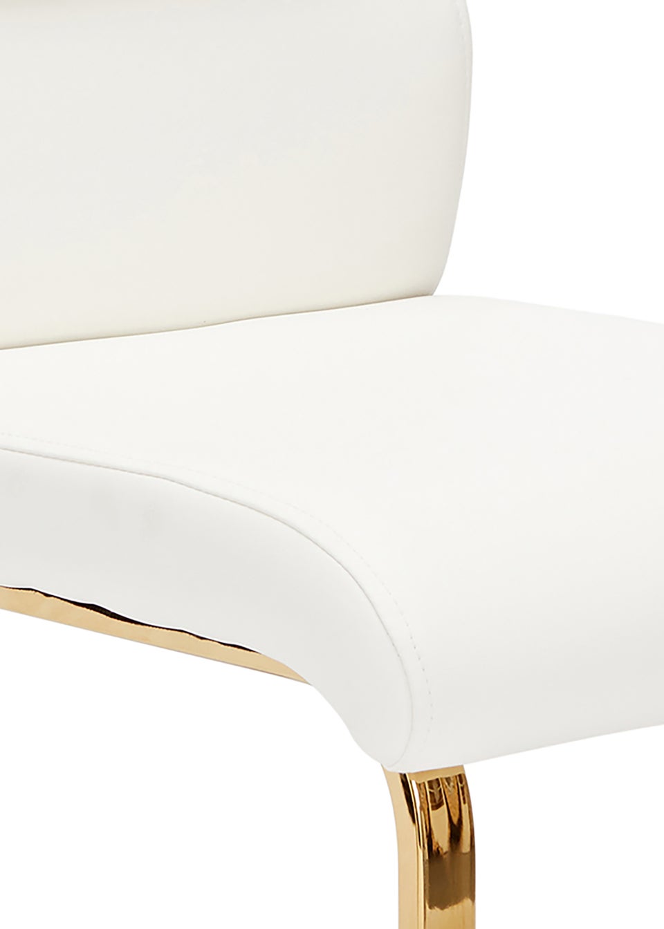 LPD Furniture Set of 2 Antibes Dining Chairs White  (950x640x430mm)