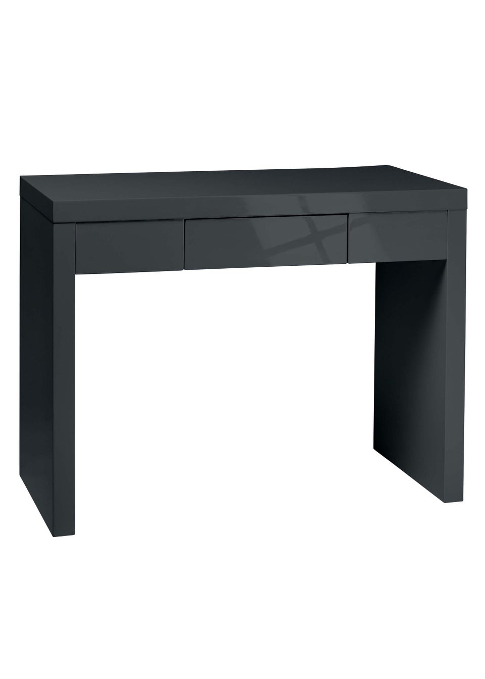 LPD Furniture Puro Dressing Table Charcoal (760x467x1000mm)
