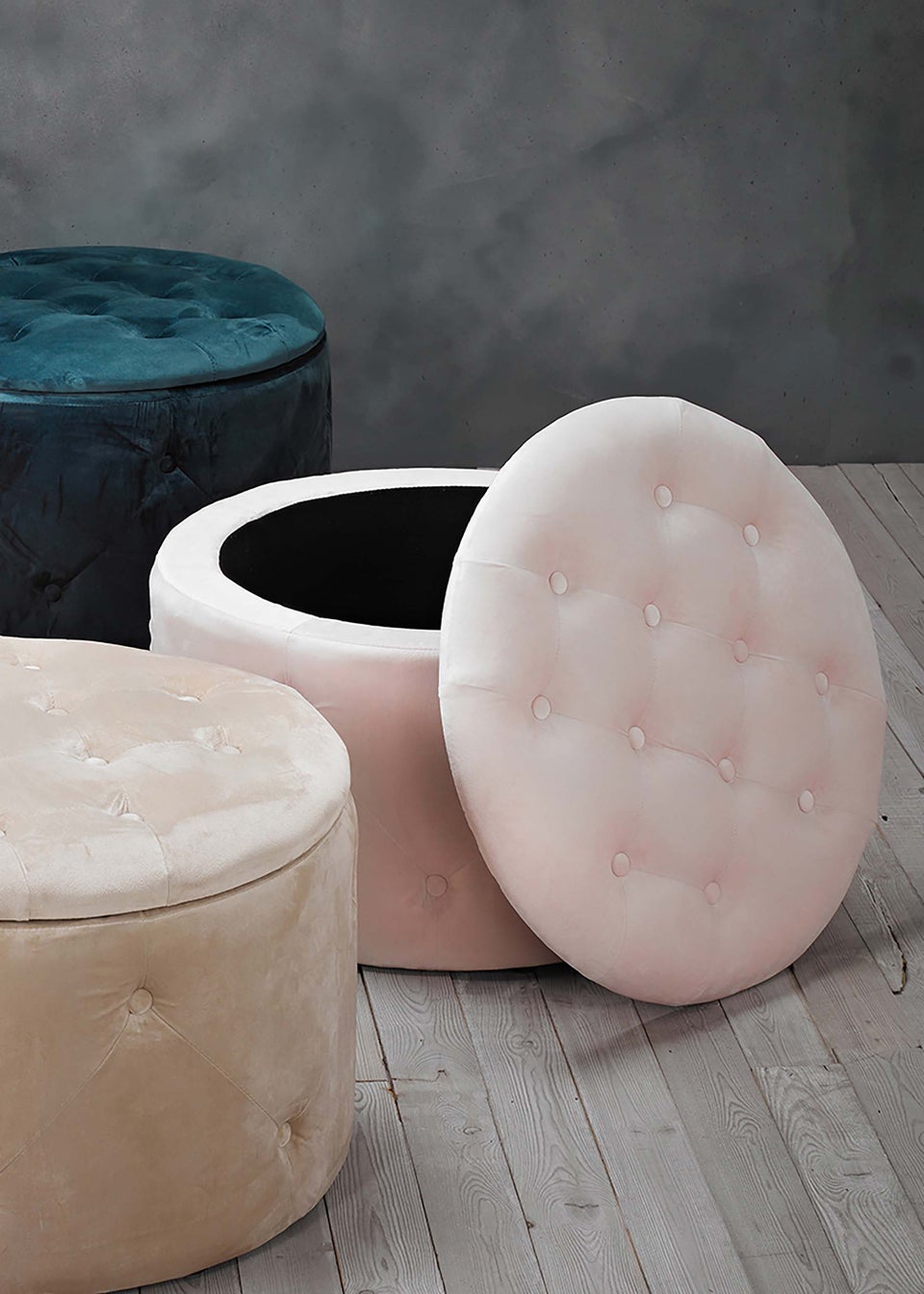 LPD Furniture Cleo Storage Pouff Pink 400x600x600mm