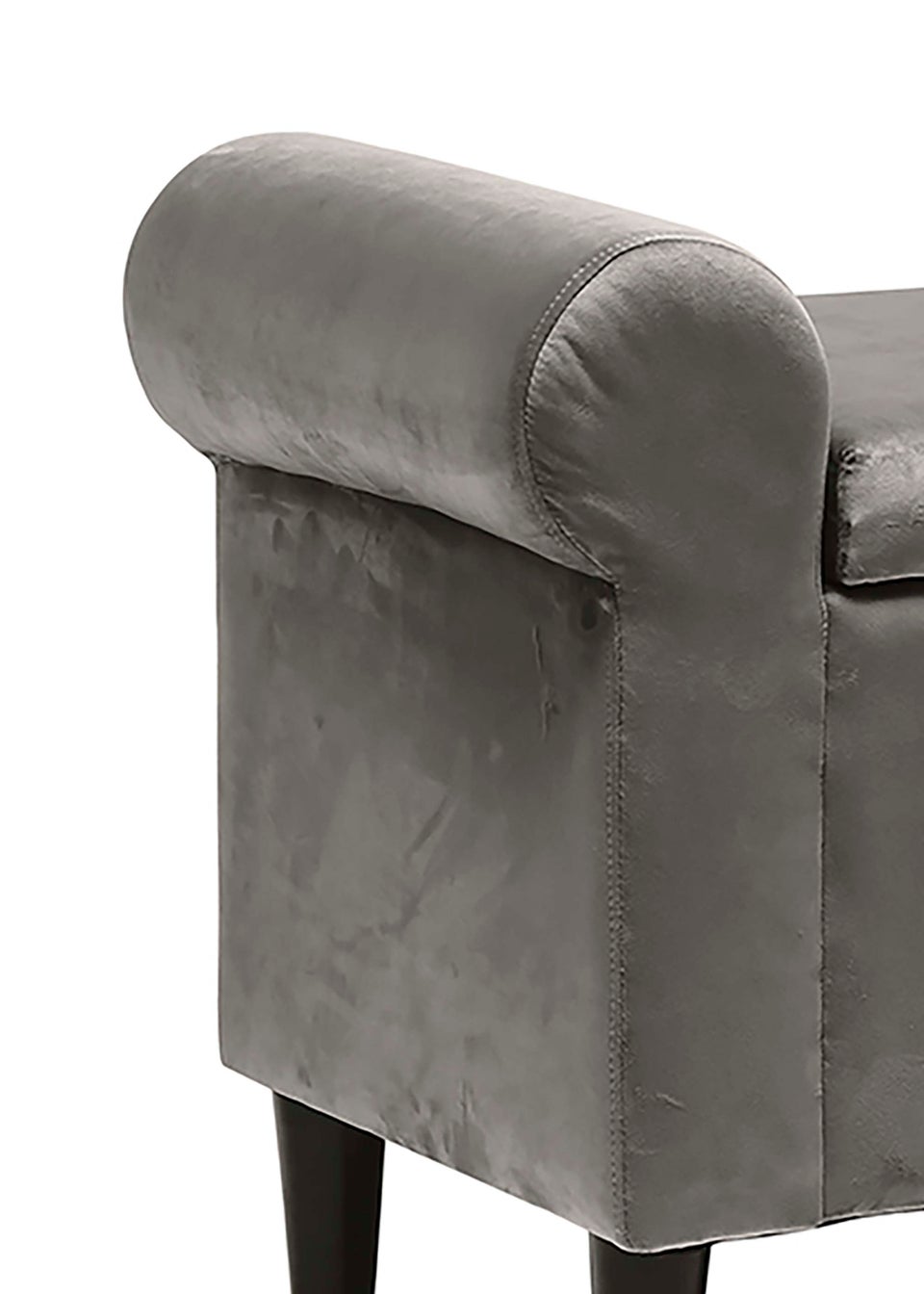 LPD Furniture Highgrove Storage Ottoman Grey (600x450x1150mm)