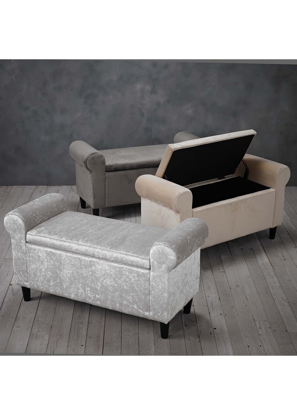 LPD Furniture Highgrove Storage Ottoman Beige (600x450x1150mm)
