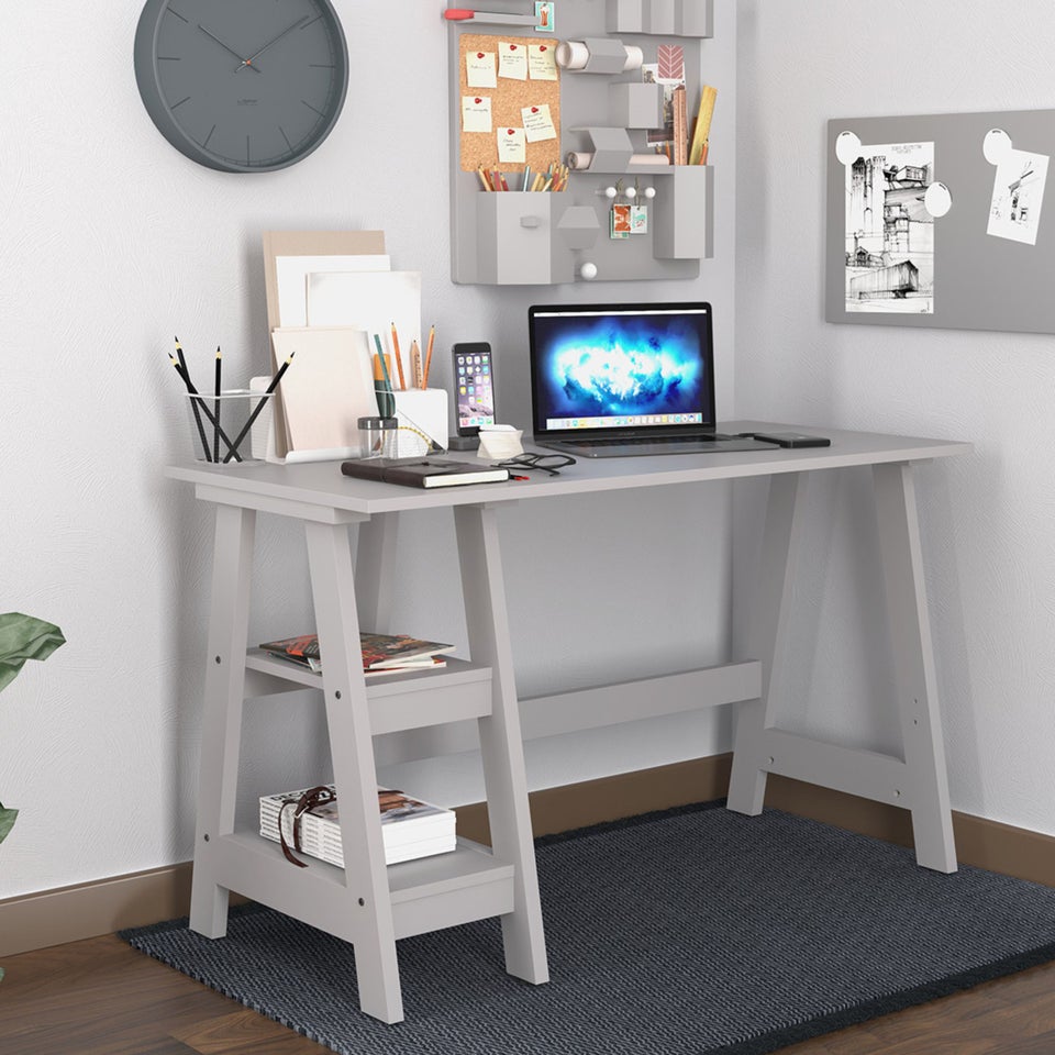 LPD Furniture Tiva Workstation Grey (750x560x1190mm)