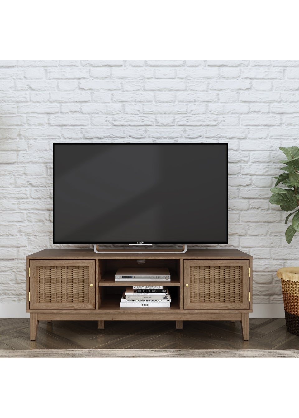 LPD Furniture Bordeaux TV Unit (485x394x1282mm)