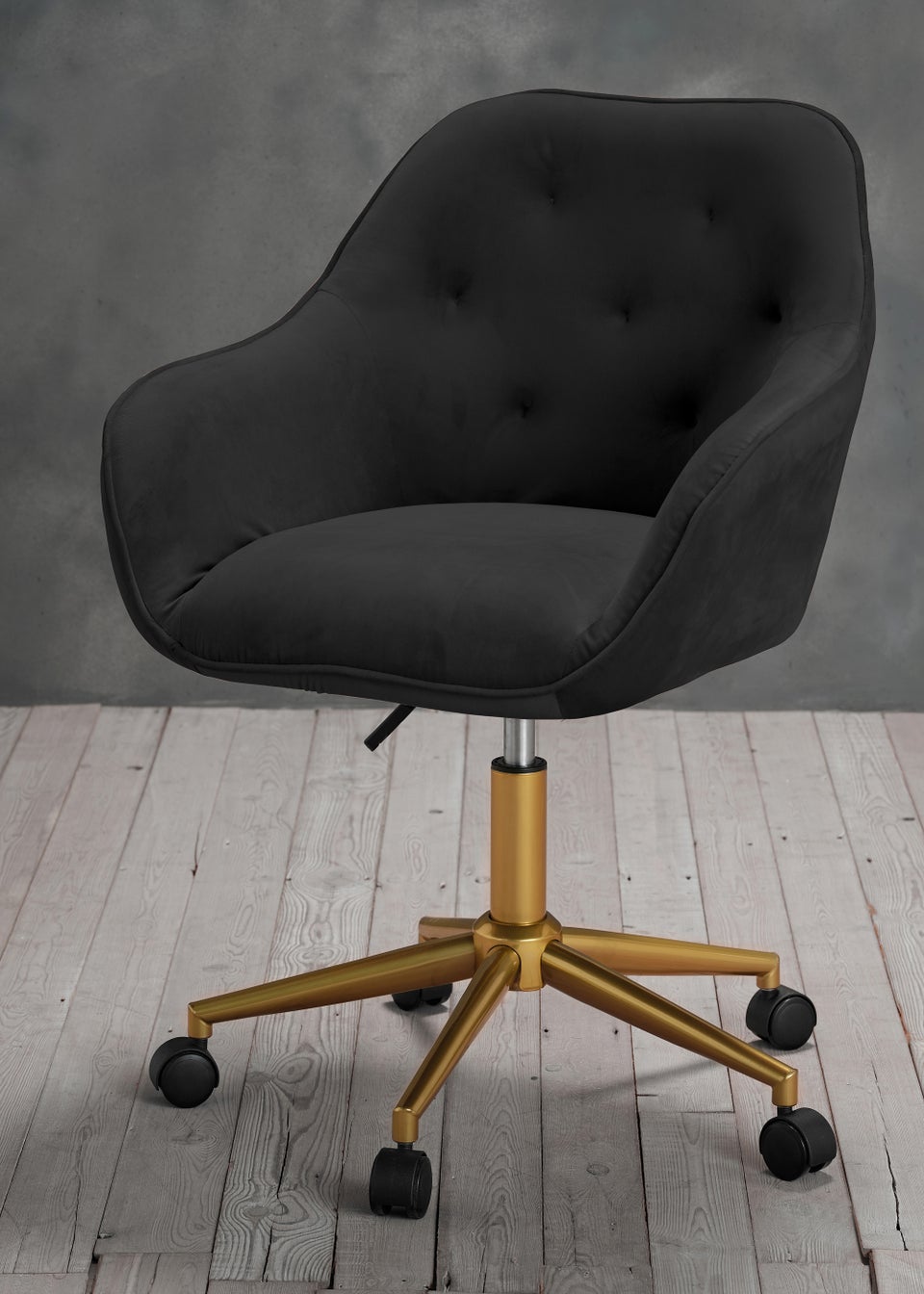 LPD Furniture Darwin Office Chair Black (900x615x570mm) Matalan