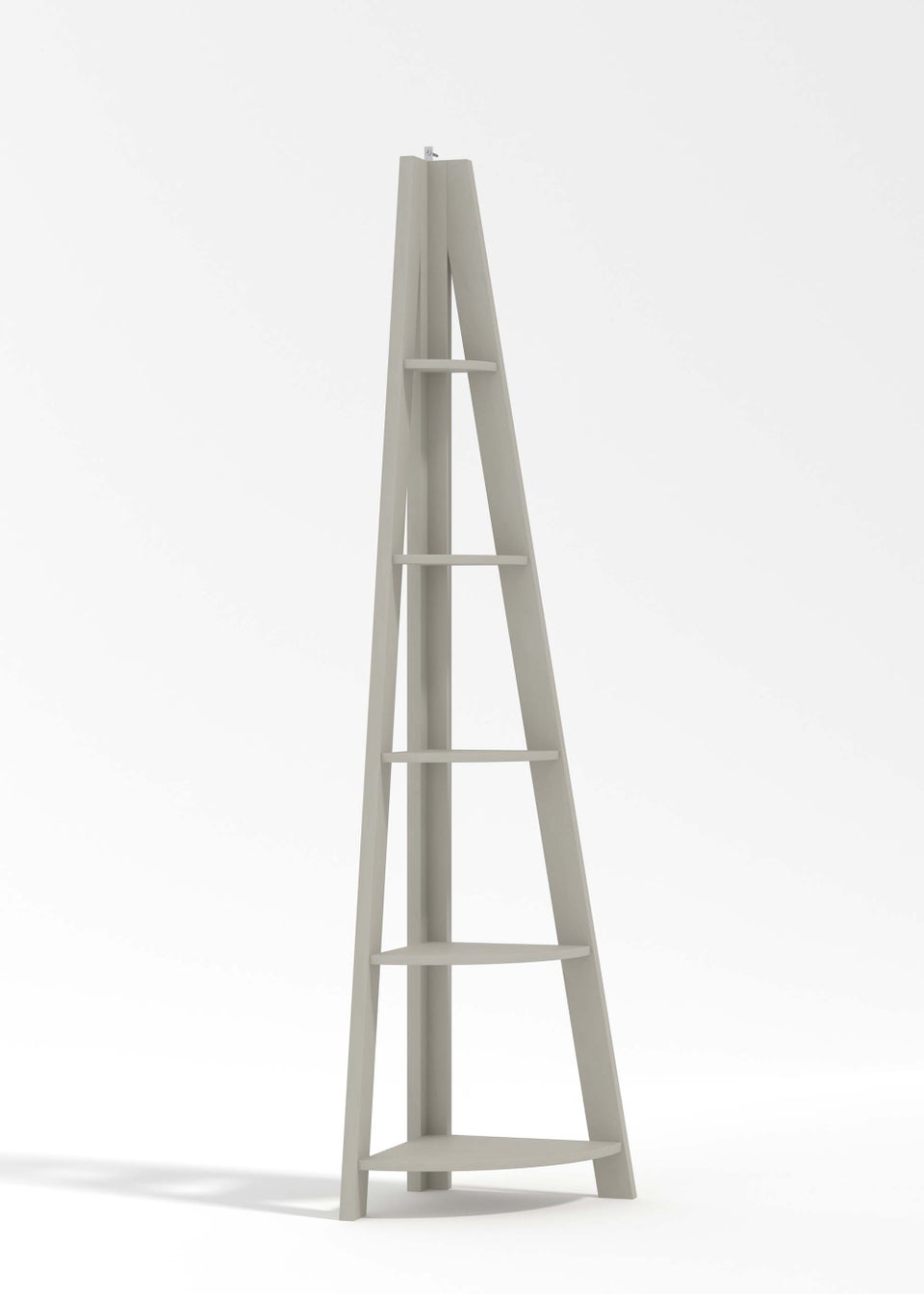 LPD Furniture Tiva Corner Ladder Shelving Grey (1754x386x386mm)