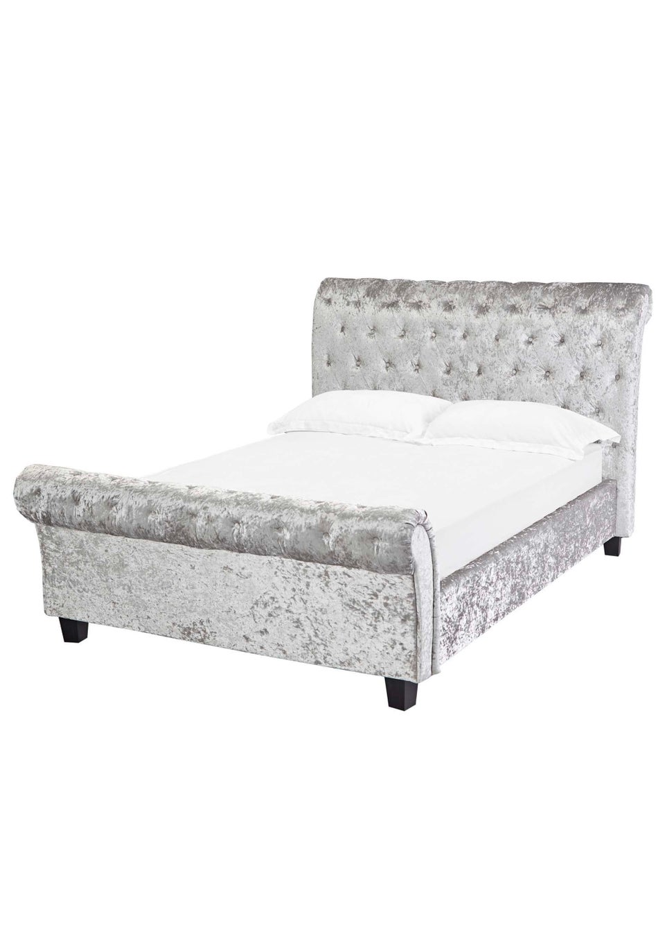 LPD Furniture Isabella 4.6 Double Bed Silver