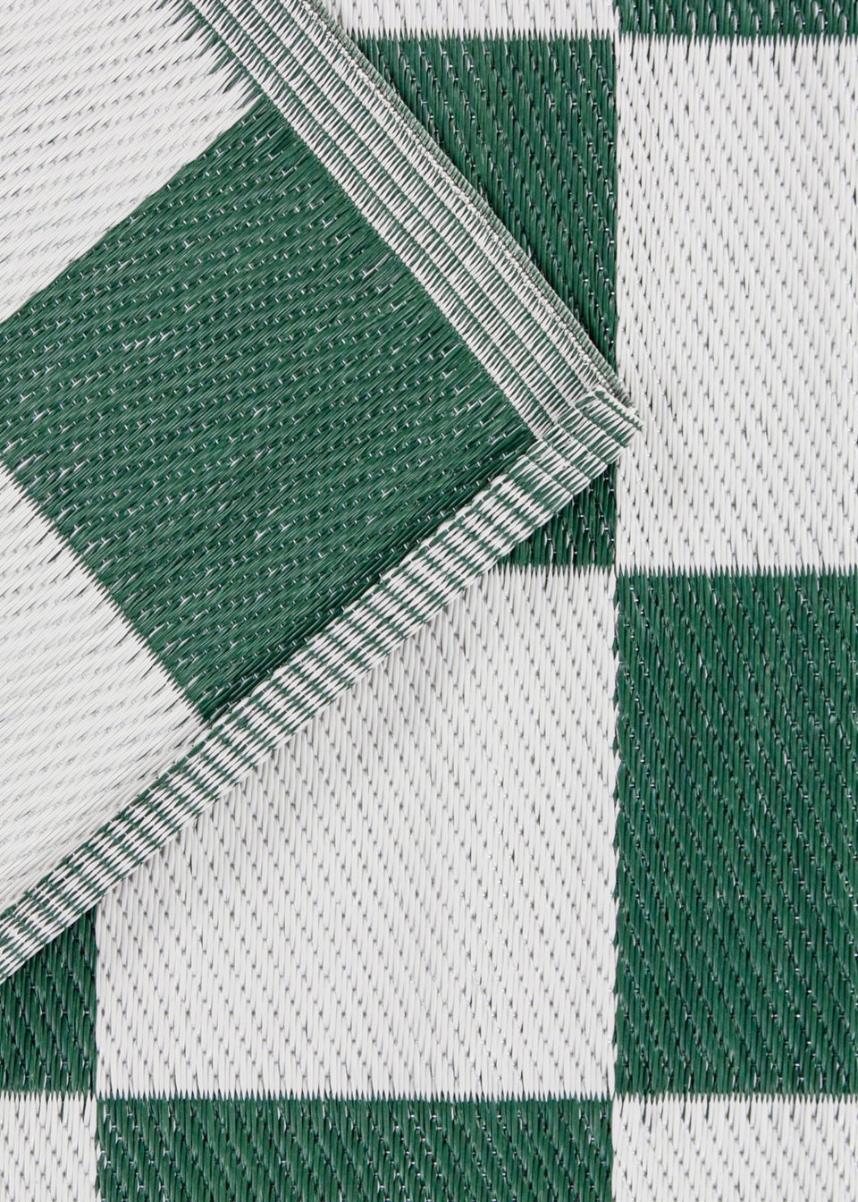 furn. Checkerboard 100% Recycled Reversible Outdoor Rug (120cm x 180cm)