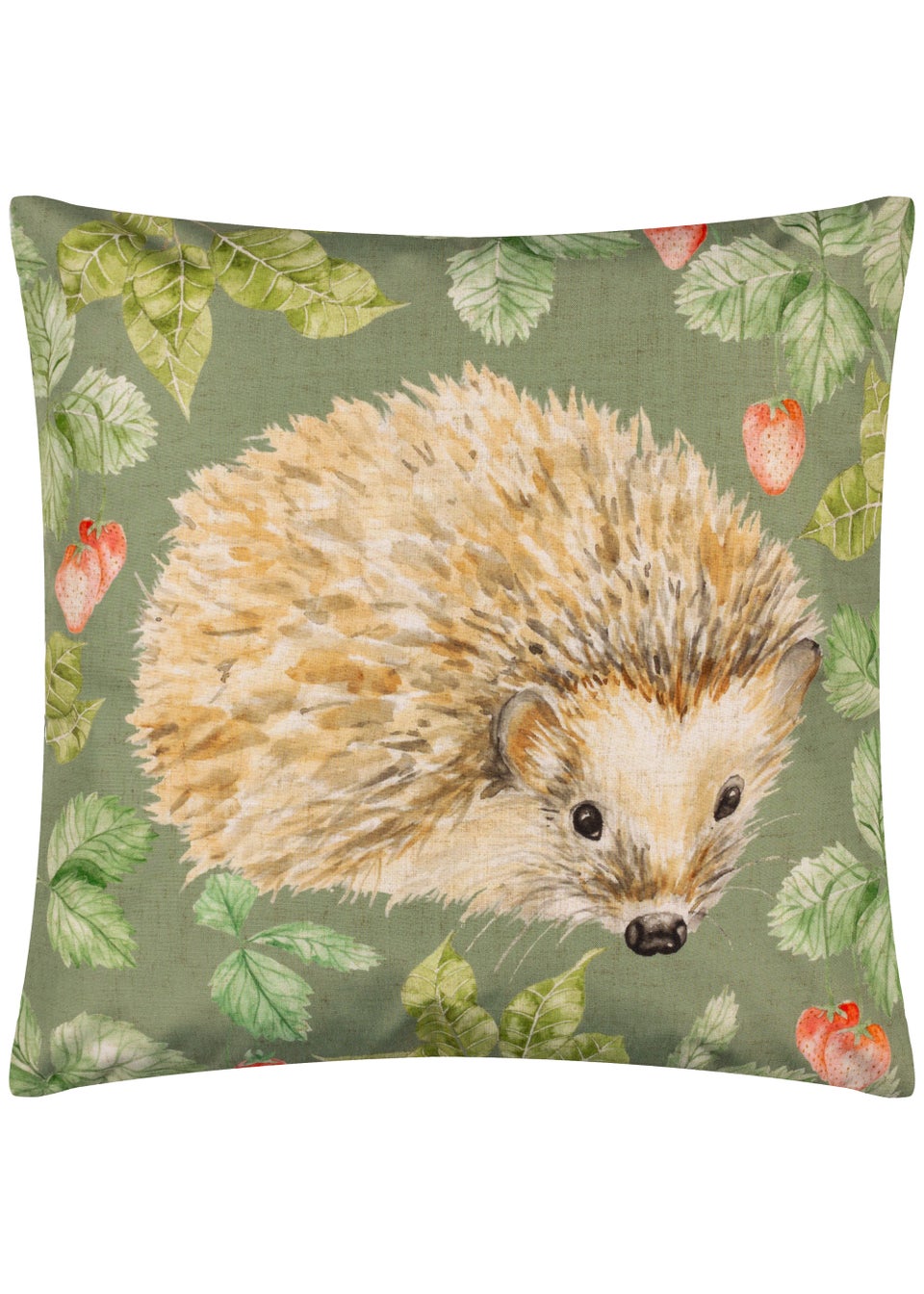 Evans Lichfield Grove Hedgehog Outdoor Filled Cushion (43cm x 43cm x 8cm)