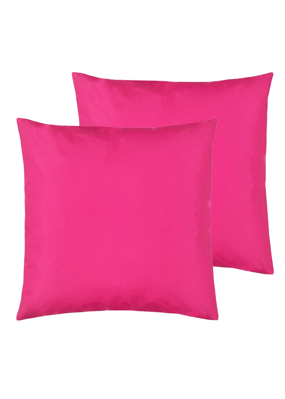 furn. Plain Reversible Outdoor Filled Cushion Twin Pack 43cm x