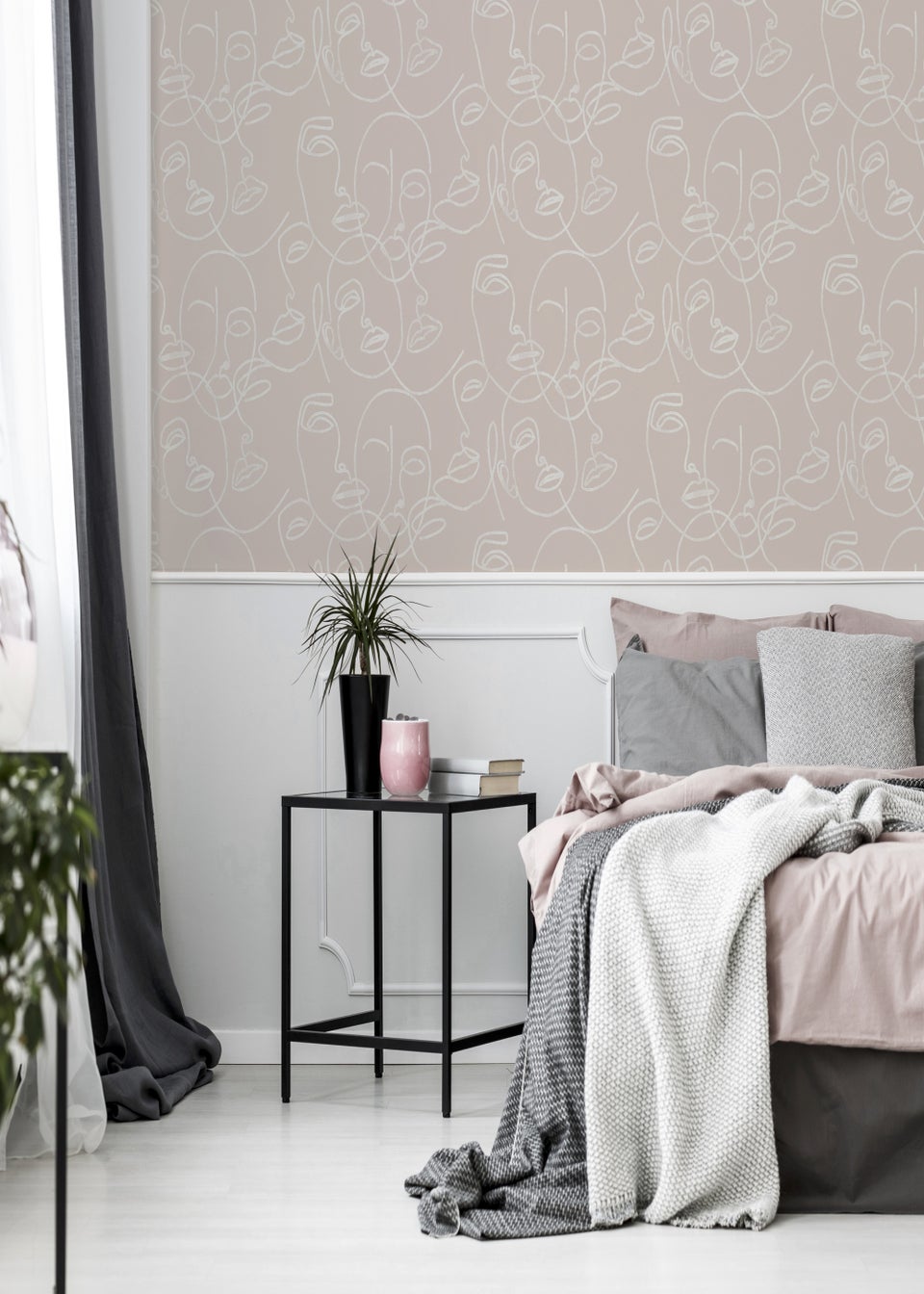 Arthouse Linear Faces Wallpaper