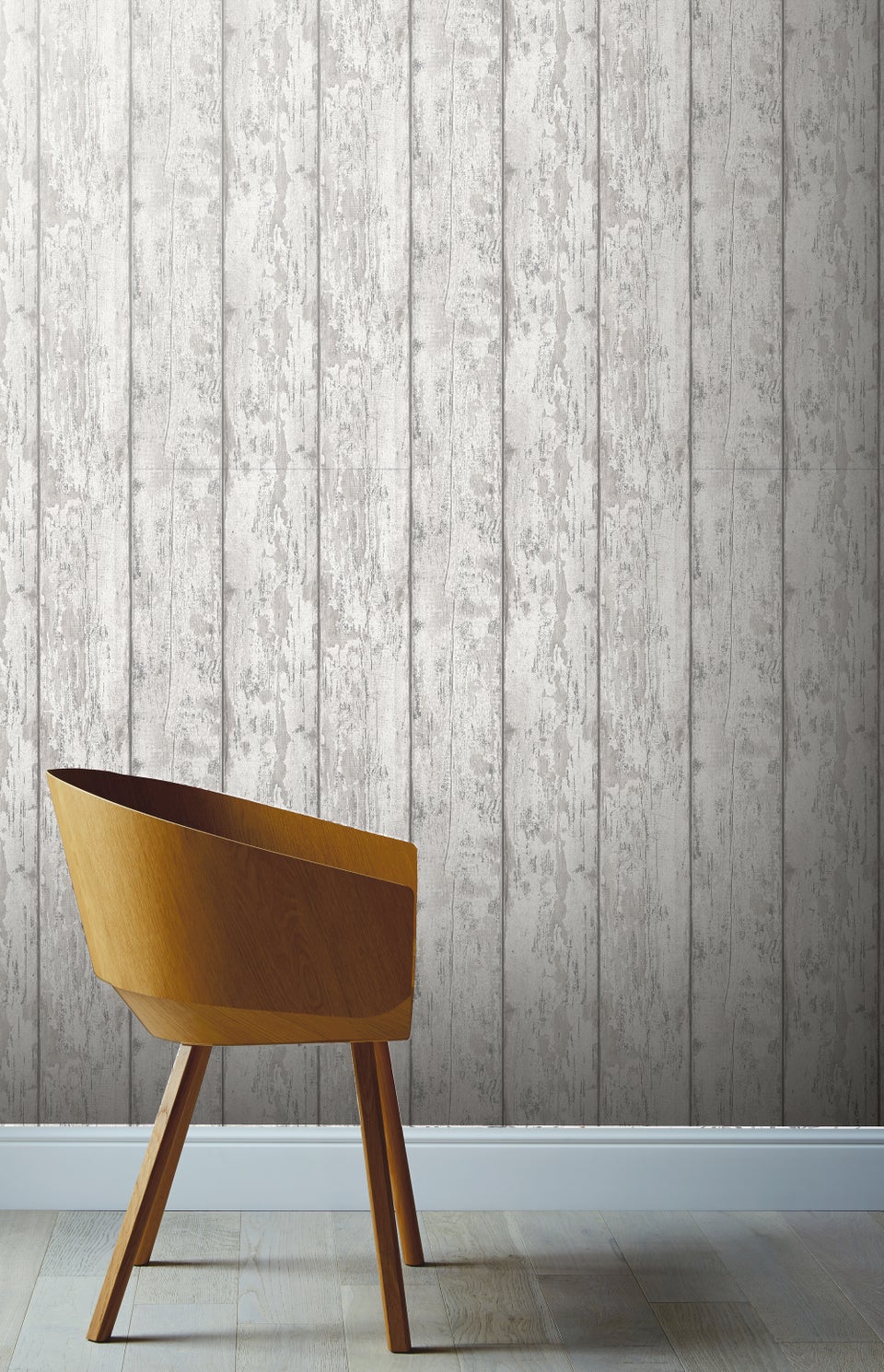 Arthouse Metallic Washed Wood Wallpaper