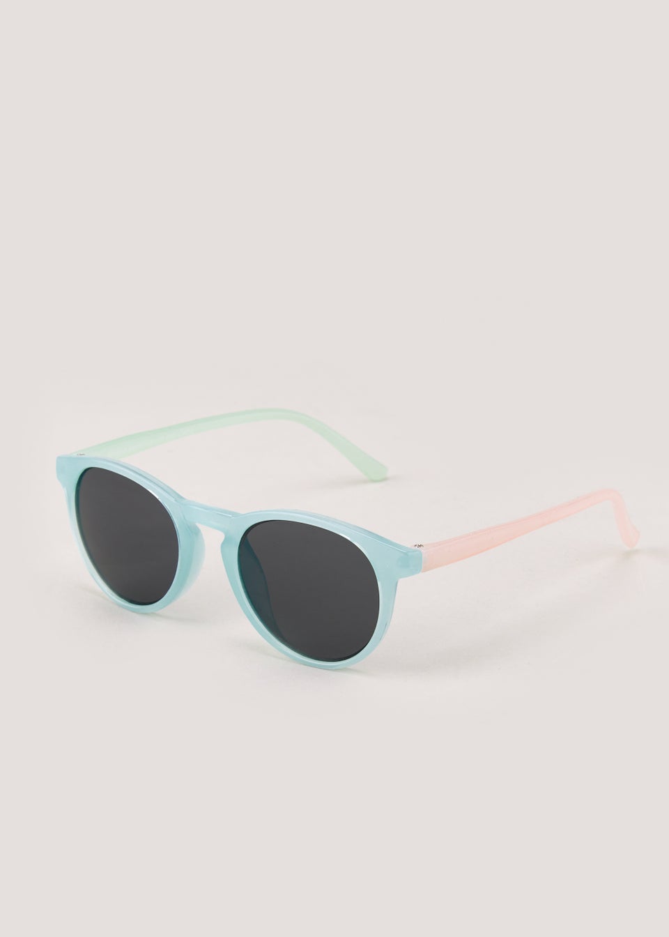 Kids Blue Neon Keyhole Sunglasses (3-10yrs)
