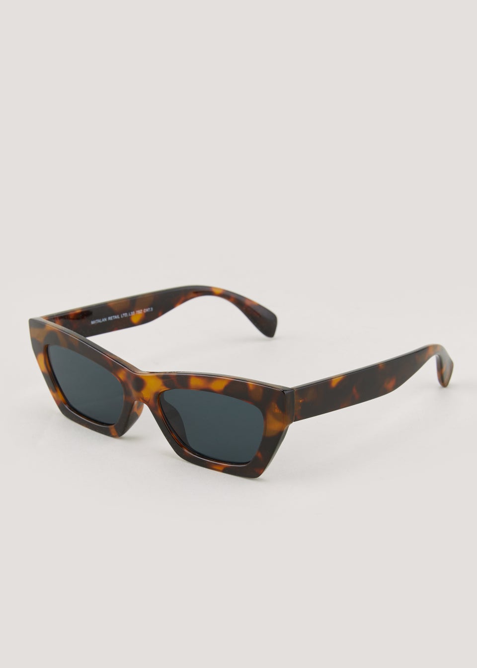 Brown Tortoise Shell Angular Sunglasses