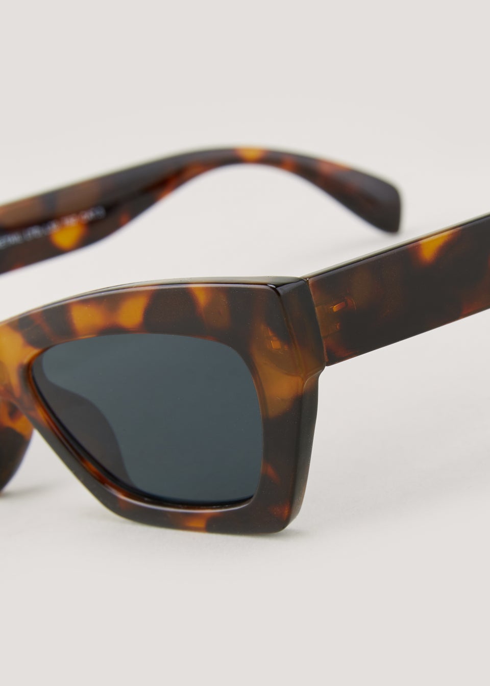 Brown Tortoise Shell Angular Sunglasses