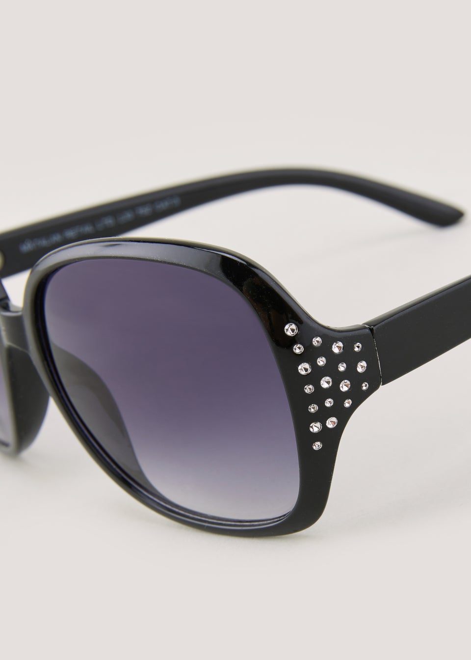 Black Bling Large Sunglasses