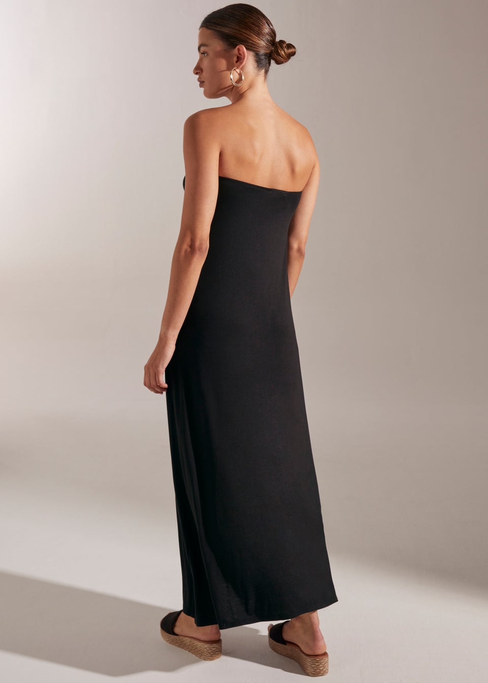 Black Knot Bandeau Dress Matalan