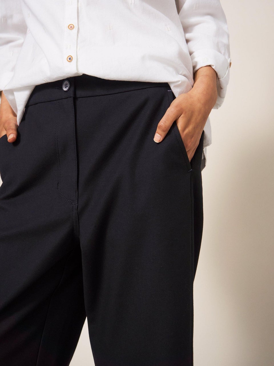 Knöchellange Hose Belle mit weitem Bein