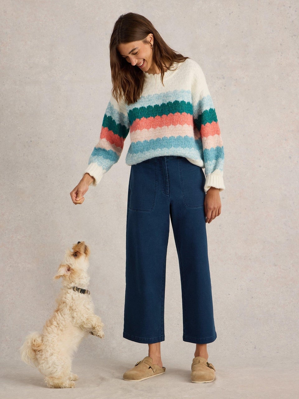 Jerseyhose Belle mit weitem Bein