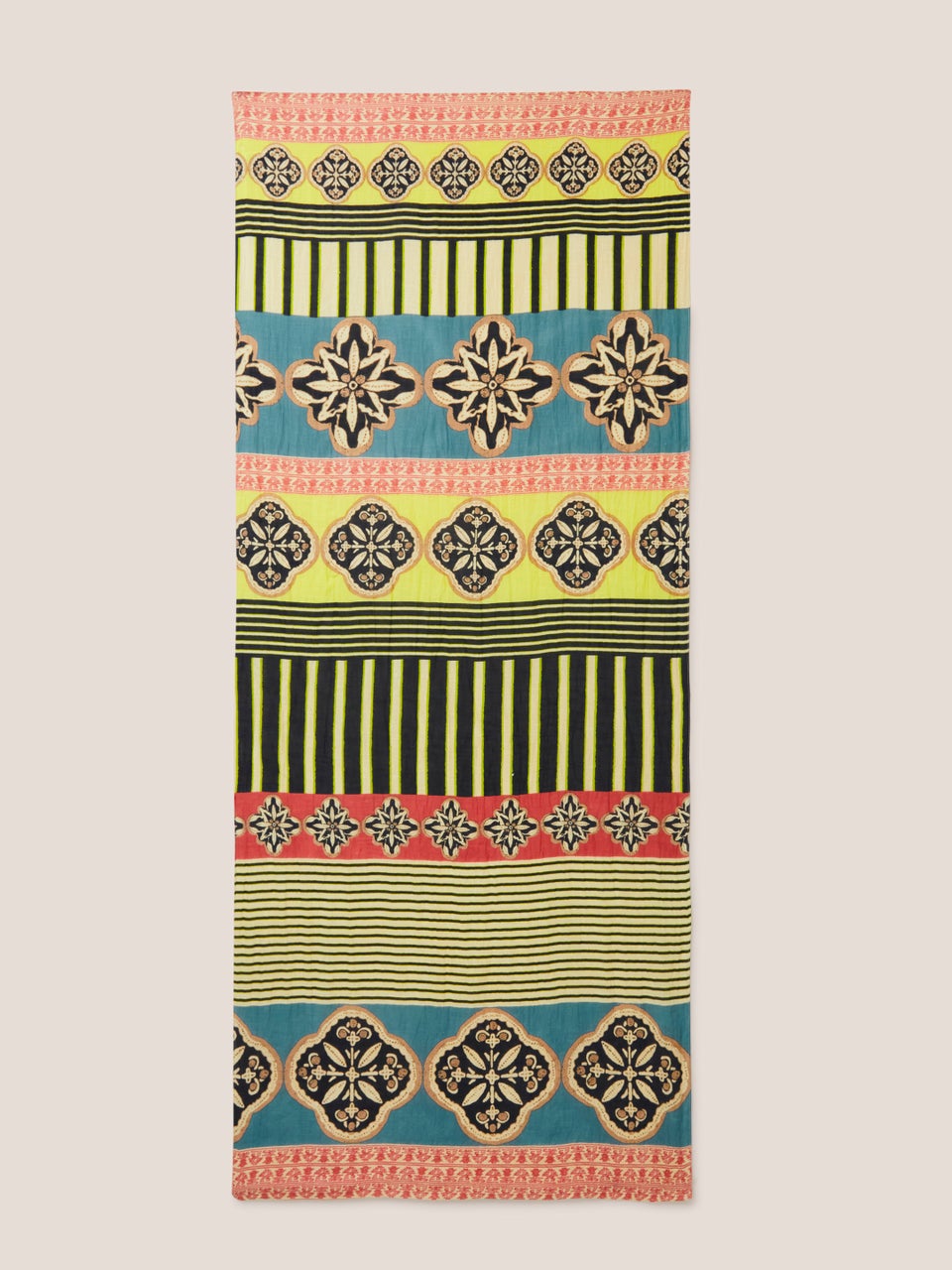 Mosaic Schal aus Baumwoll-Viskose-Mischung
