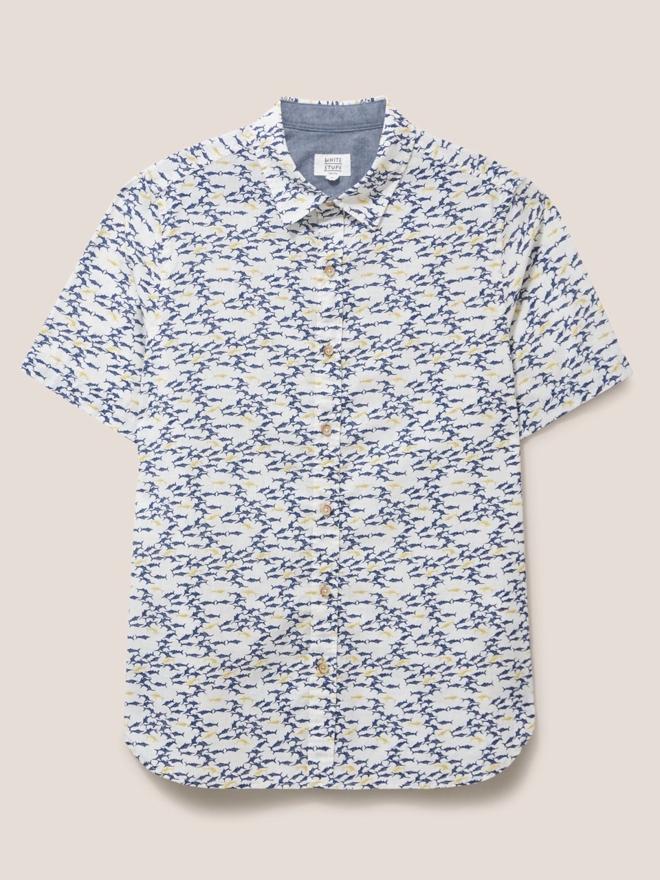 Hemd mit Haifisch-Print