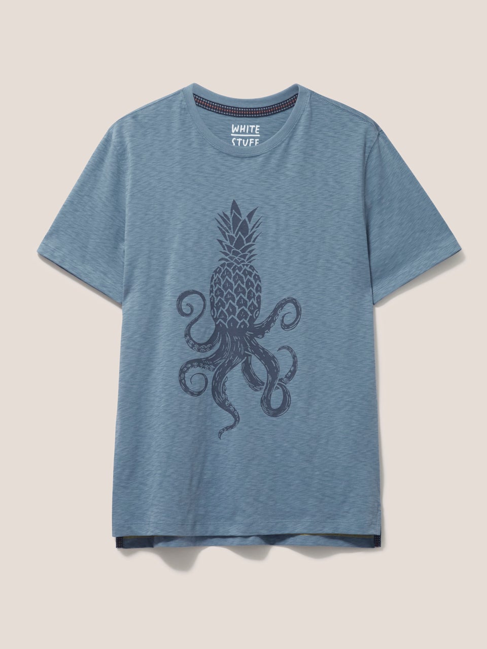 T-Shirt mit Ananas- und Oktopusmotiv