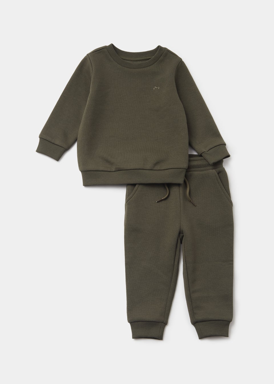 Boys Khaki Crew Neck Sweatshirt Joggers Set 9mths 6yrs Matalan