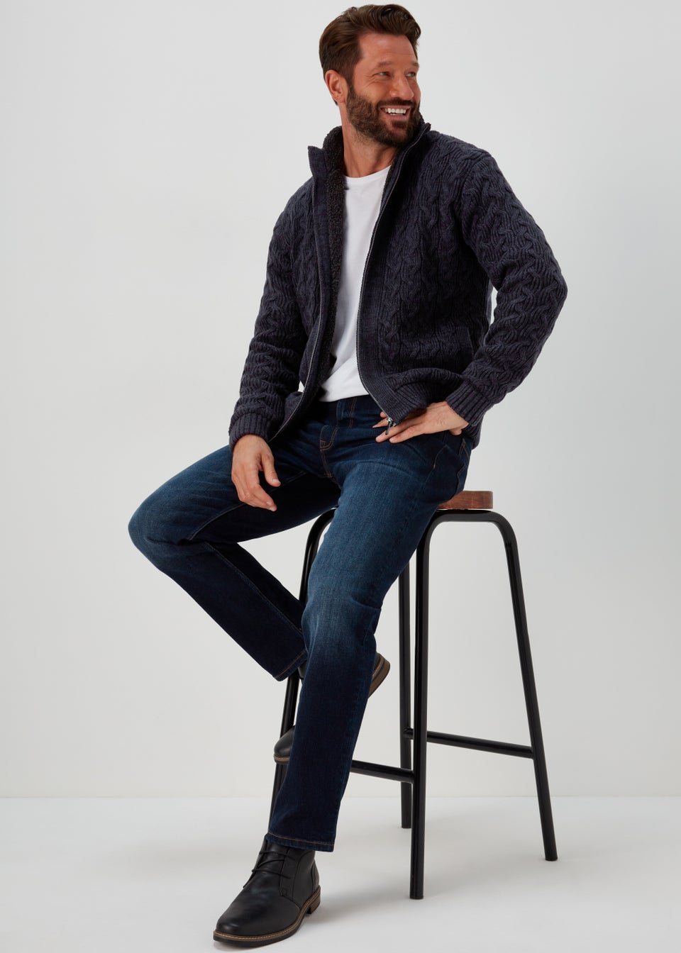 Navy shop cardigan matalan