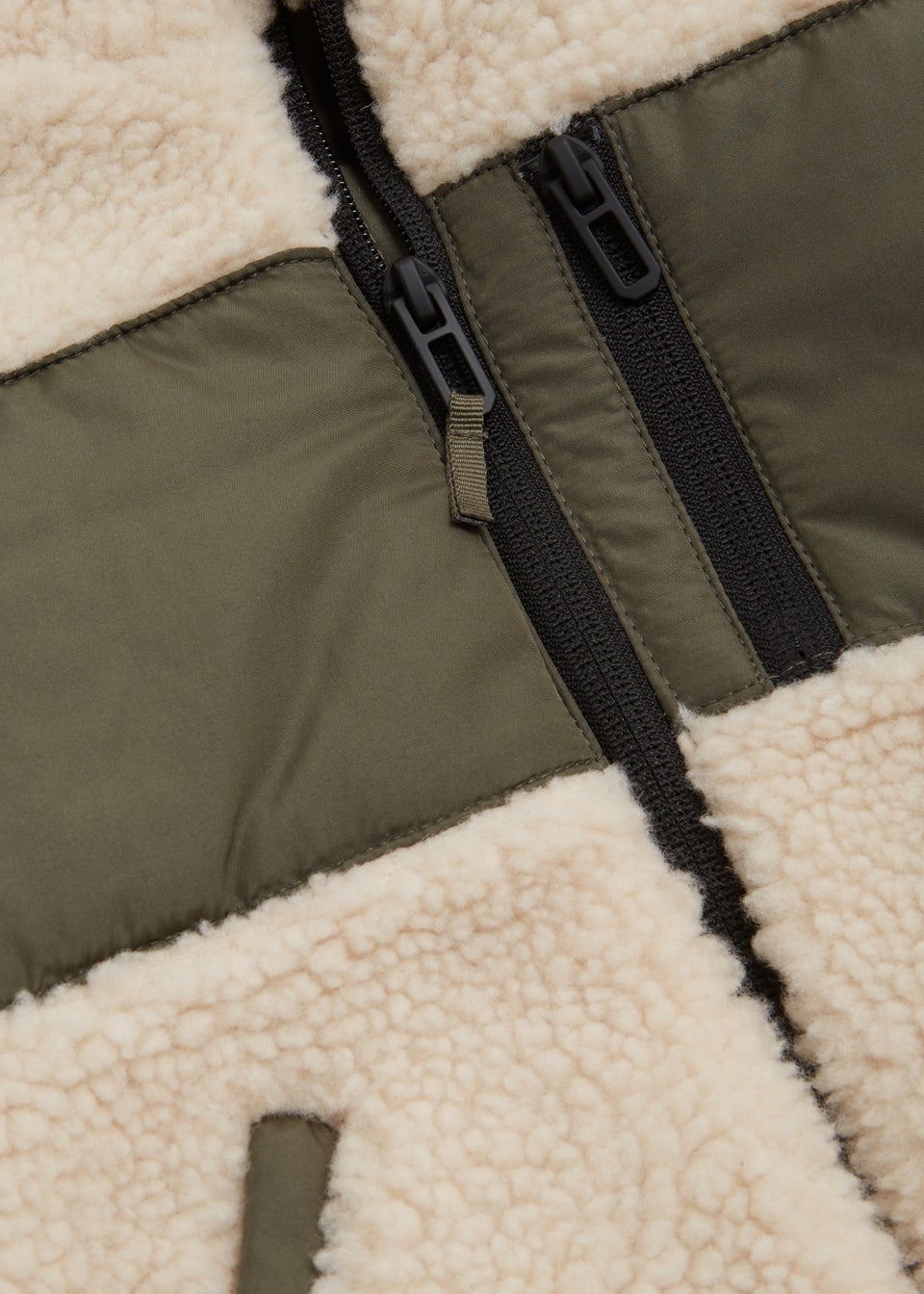 Boys Cream Borg Zip Up Jacket (9mths-6yrs)